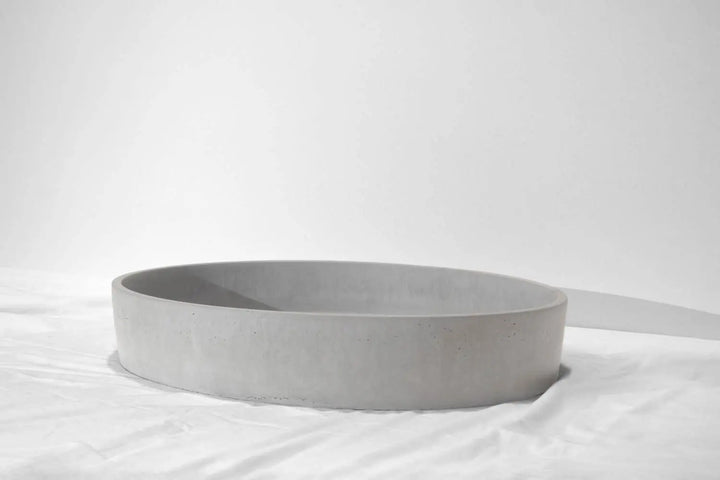 Oblong Concrete Basin Above Counter Concrete Republic