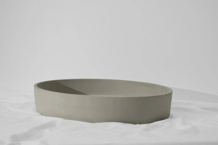 Oblong Concrete Basin Above Counter Concrete Republic