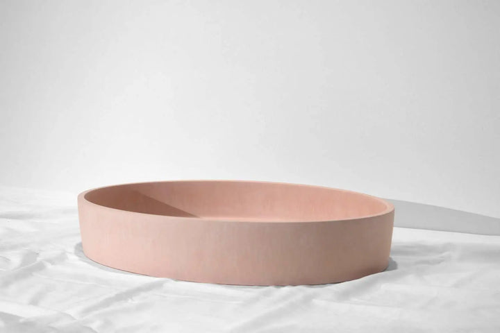 Oblong Concrete Basin Above Counter Concrete Republic
