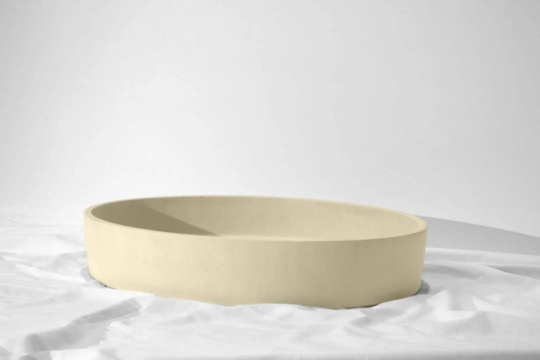 Oblong Concrete Basin Above Counter Concrete Republic