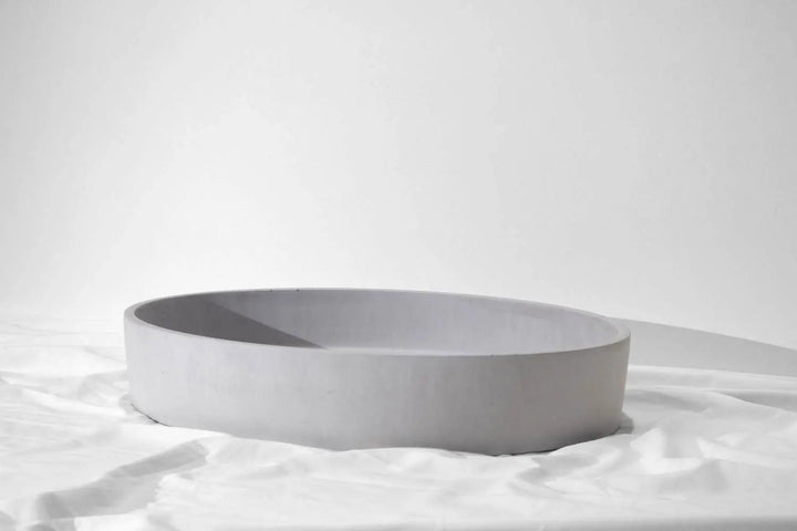 Oblong Concrete Basin Above Counter Concrete Republic