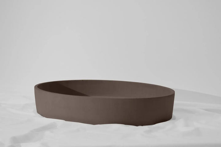 Oblong Concrete Basin Above Counter Concrete Republic