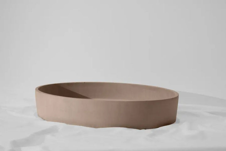 Oblong Concrete Basin Above Counter Concrete Republic