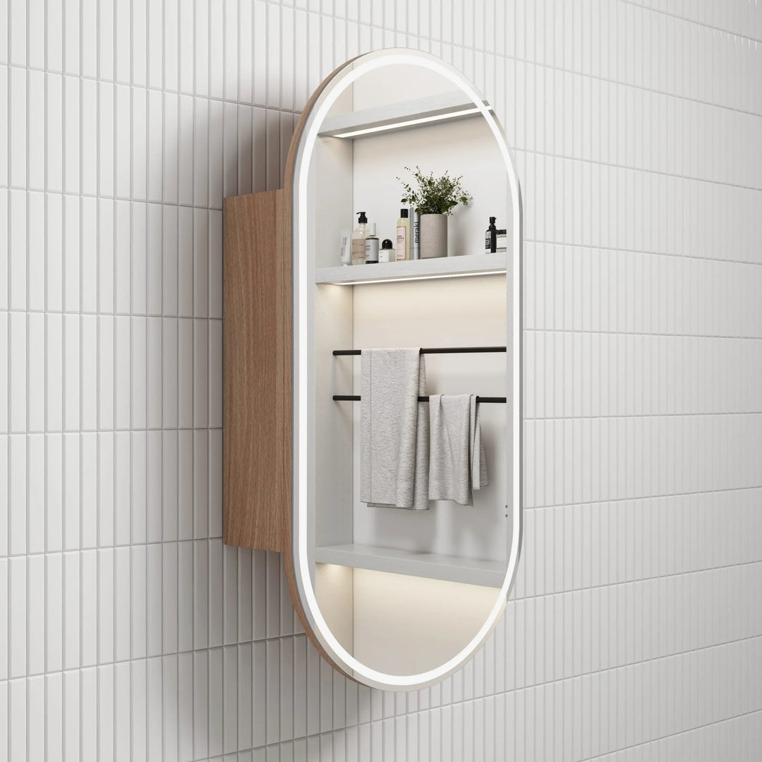 Beau Monde LED Shaving Cabinet with optional coloured frames Alex Group Aus