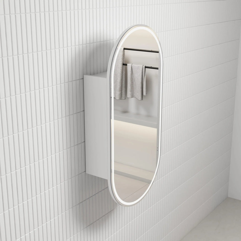 Beau Monde LED Shaving Cabinet with optional coloured frames Alex Group Aus