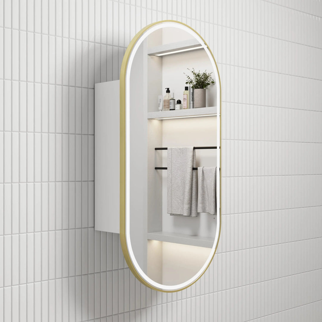 Beau Monde LED Shaving Cabinet with optional coloured frames Alex Group Aus