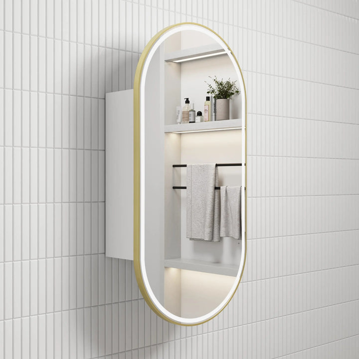 Beau Monde LED Shaving Cabinet with optional coloured frames Alex Group Aus