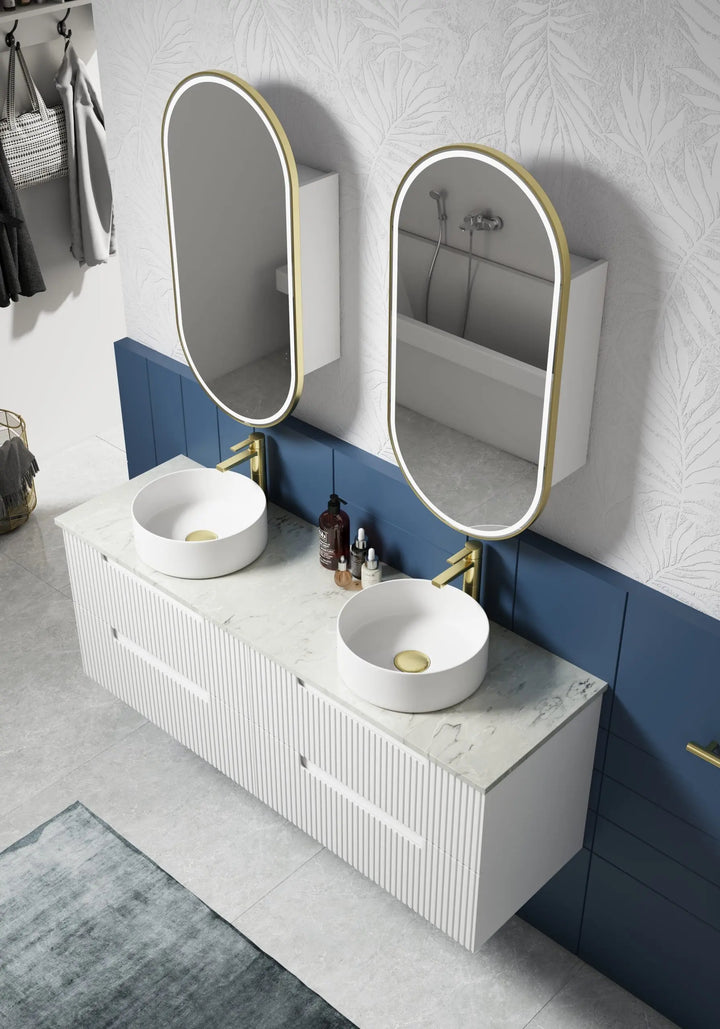 Beau Monde LED Shaving Cabinet with optional coloured frames Alex Group Aus