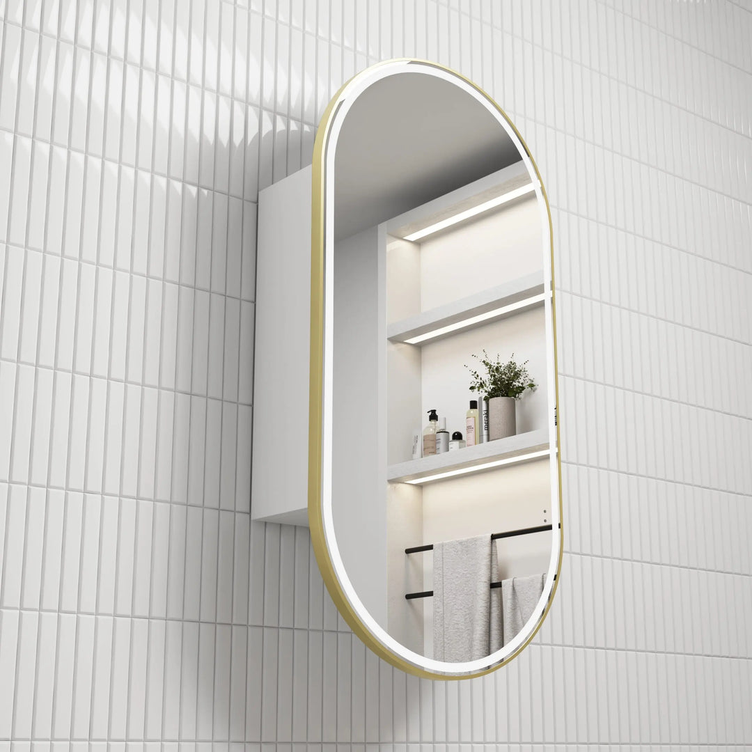 Beau Monde LED Shaving Cabinet with optional coloured frames Alex Group Aus