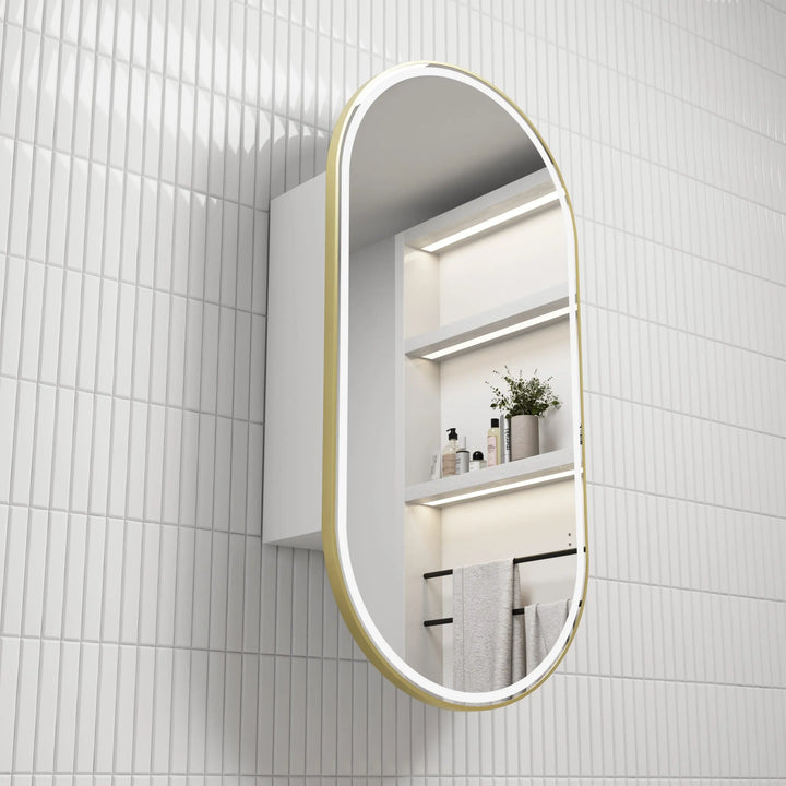 Beau Monde LED Shaving Cabinet with optional coloured frames Alex Group Aus