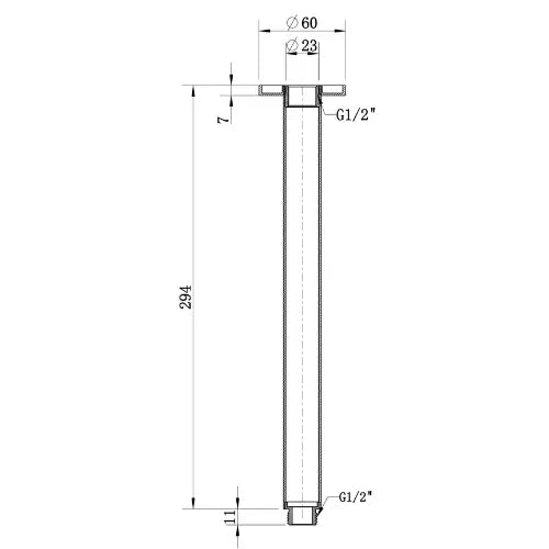 Round Ceiling Shower Arm Modern National