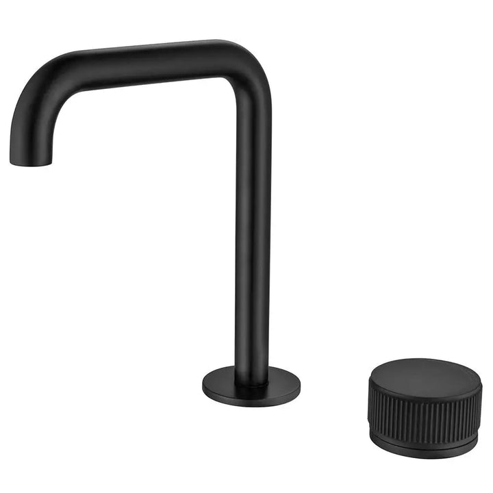 Mica Fluted Soft-Square Hob Basin Mixer Set Bella Vista