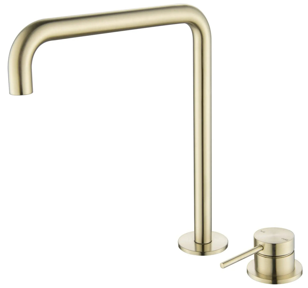 Mica Soft-Square Hob Sink/Basin Mixer Set Bella Vista
