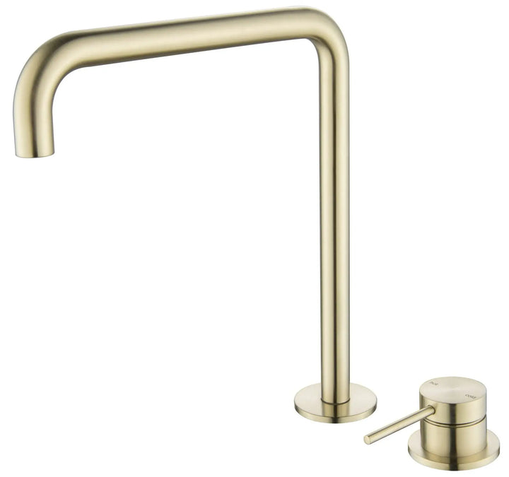 Mica Soft-Square Hob Sink/Basin Mixer Set Bella Vista