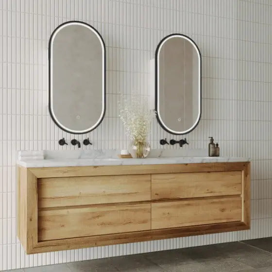 Capsule LED Shaving Cabinet Mirror Remer