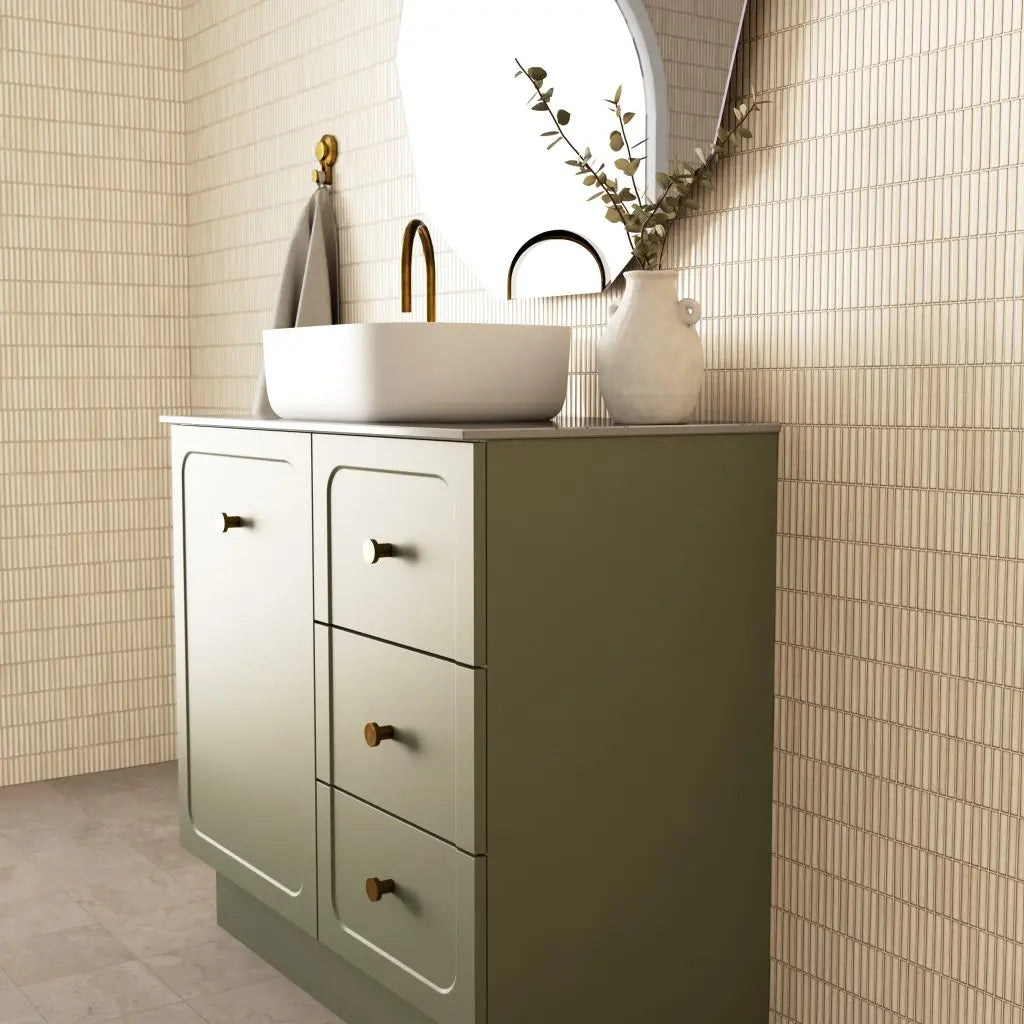 Camden Door/Drawer Vanity with top and basin - wall hung or freestanding Marquis