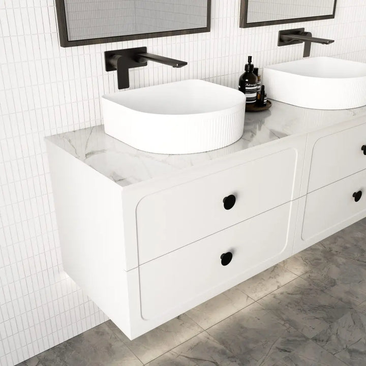 Camden All-Drawer Vanity with top and basin - wall hung or freestanding Marquis