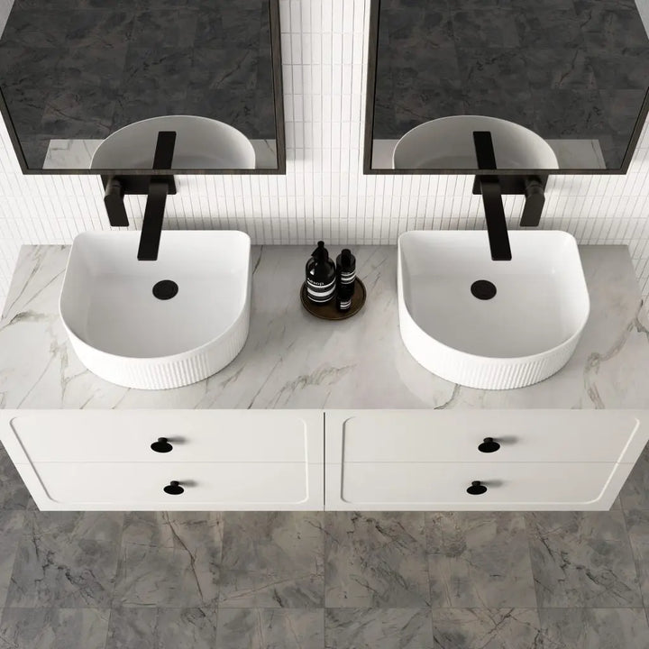 Camden All-Drawer Vanity with top and basin - wall hung or freestanding Marquis