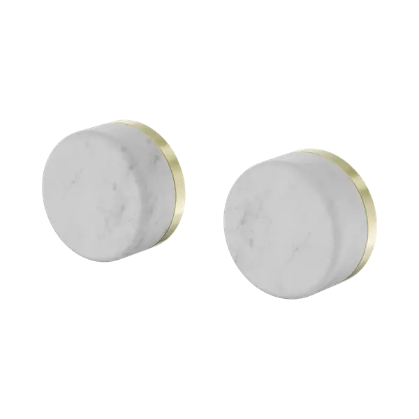Serenity Wall Top Assembly Brushed Gold Trim Nero tapware