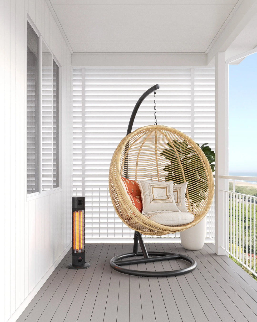 CO1200RB Cedar 1200W Mid-Wave Outdoor Heater Thermogroup