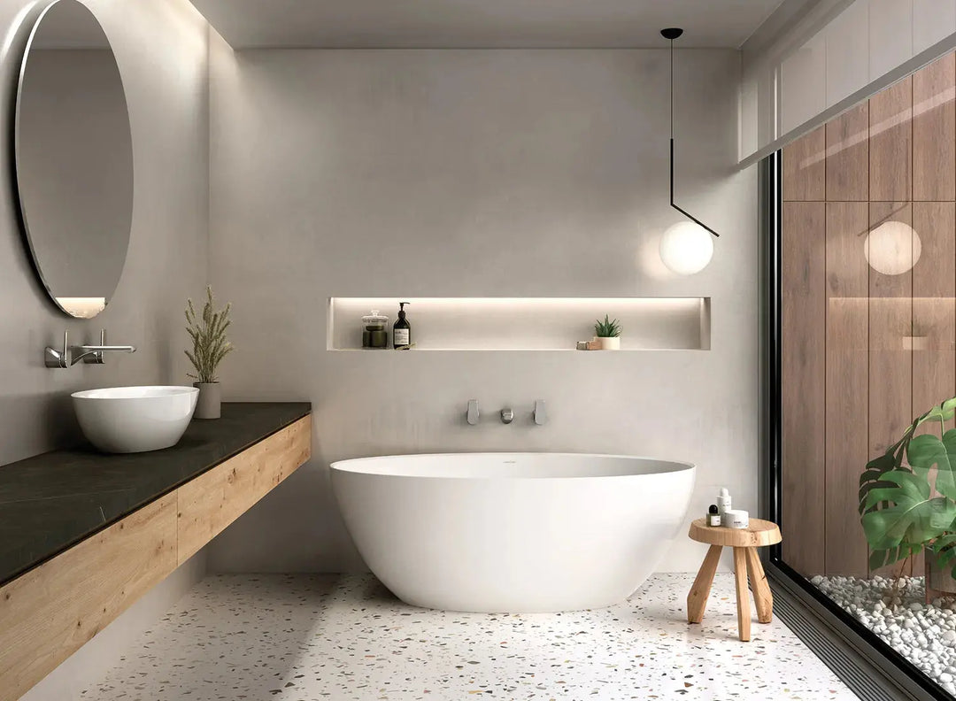 Corvara 55 QUARRYCAST™ Countertop Basin with overflow Victoria + Albert
