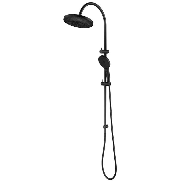 Mica Gooseneck Dual Shower Rail, Various finishes Bella Vista
