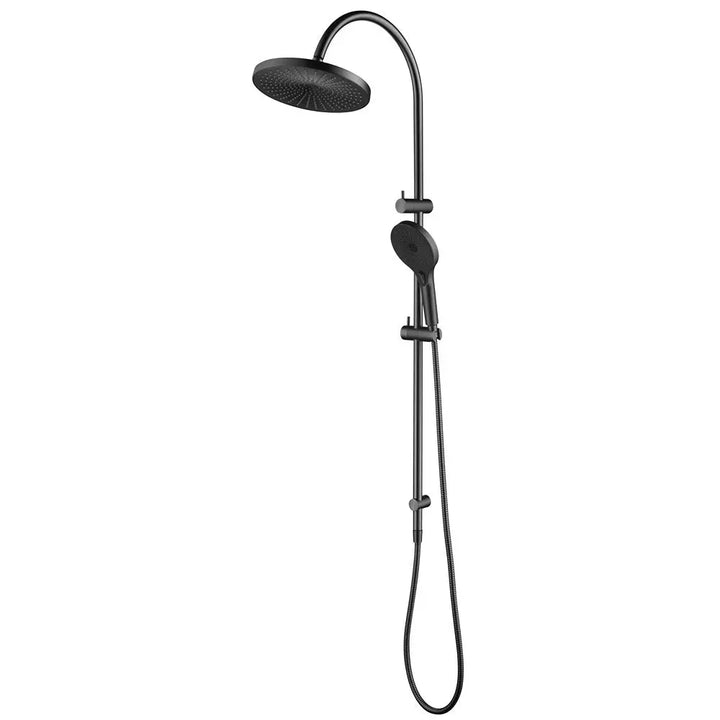 Mica Gooseneck Dual Shower Rail, Various finishes Bella Vista
