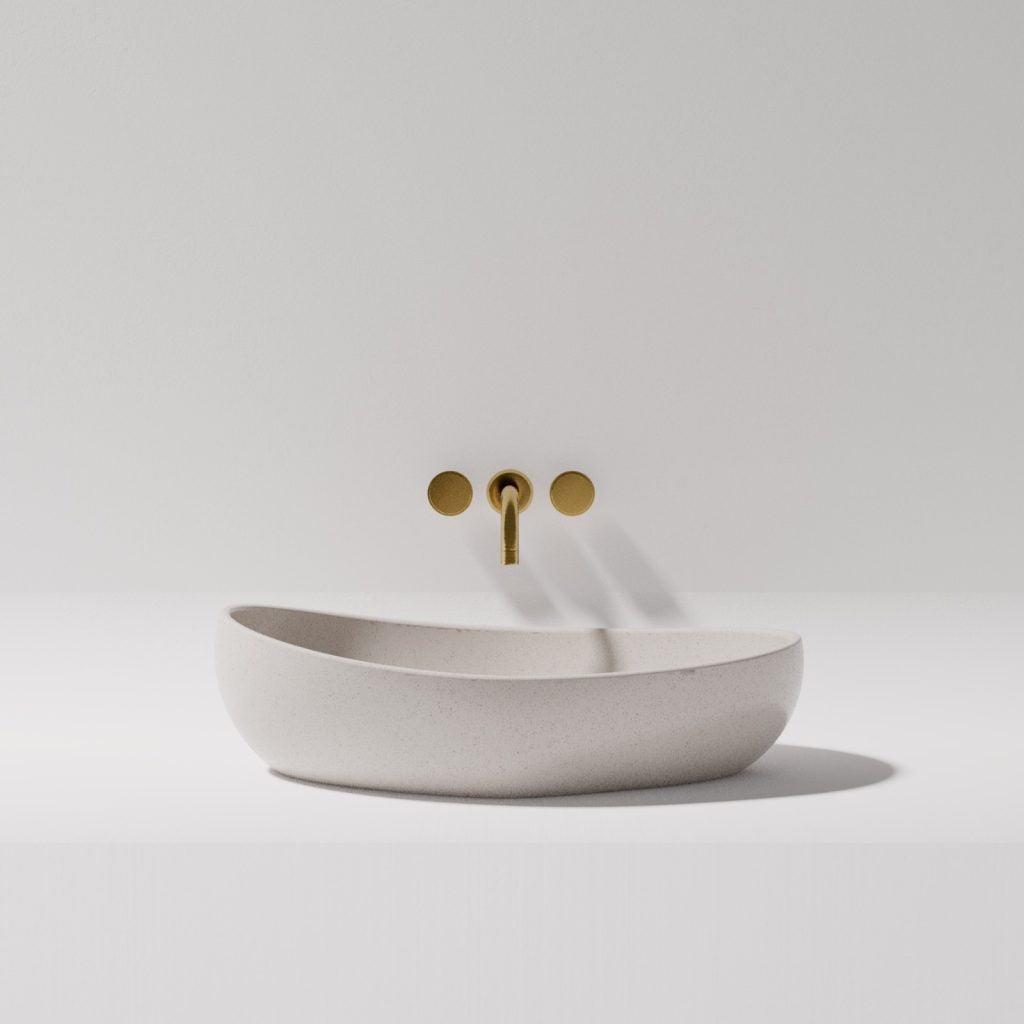Eva Above Counter Stone Basin - various finishes - ON DISPLAY PIETRA BIANCA