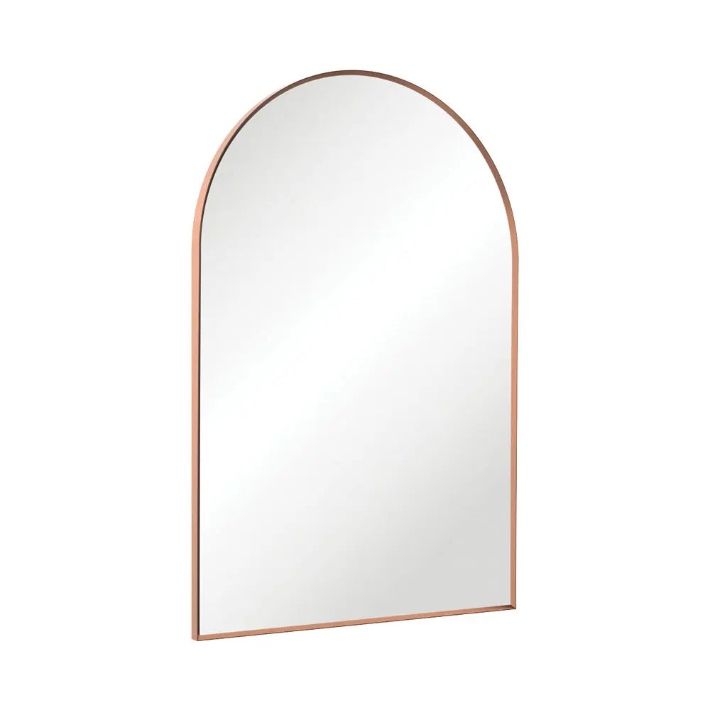 Arch Brushed Copper Framed Mirror Fienza