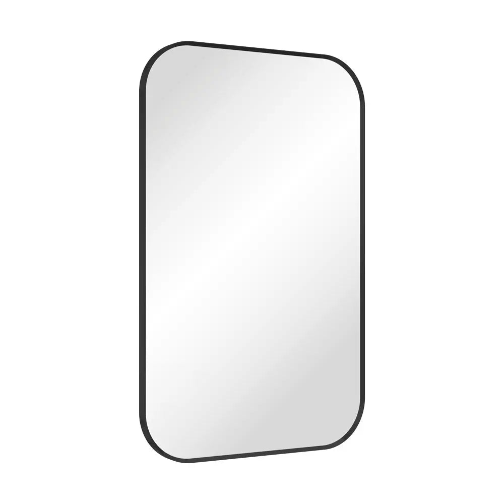 Tono Matte Black Soft Square Framed Mirror, 500 x 800mm Fienza