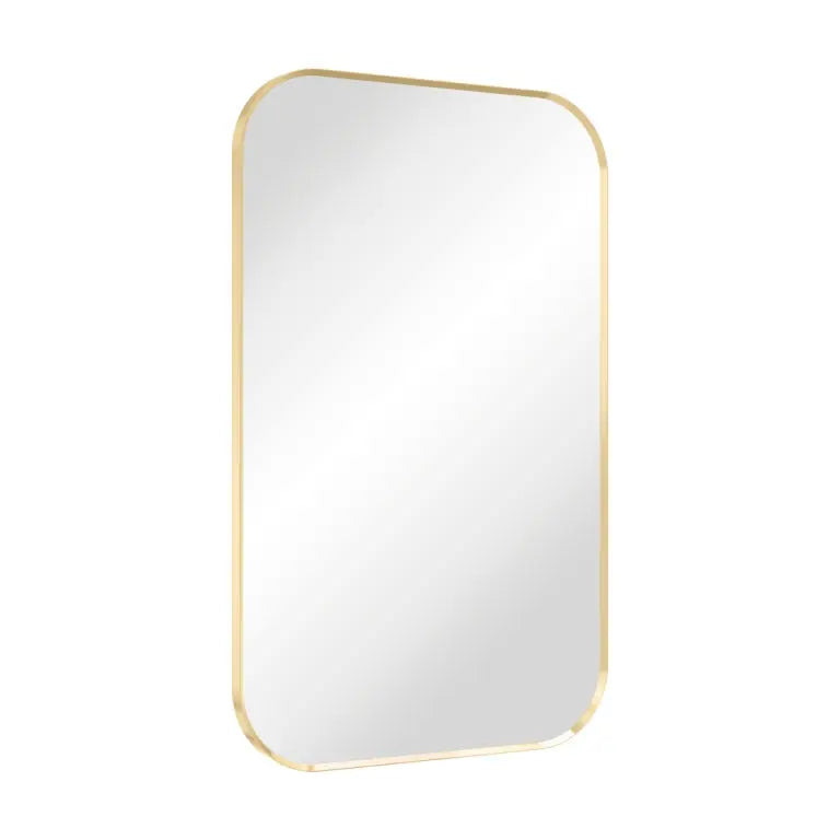 Tono Urban Brass Soft Square Framed Mirror 500 x 800mm Fienza