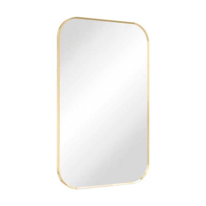 Tono Urban Brass Soft Square Framed Mirror 500 x 800mm Fienza