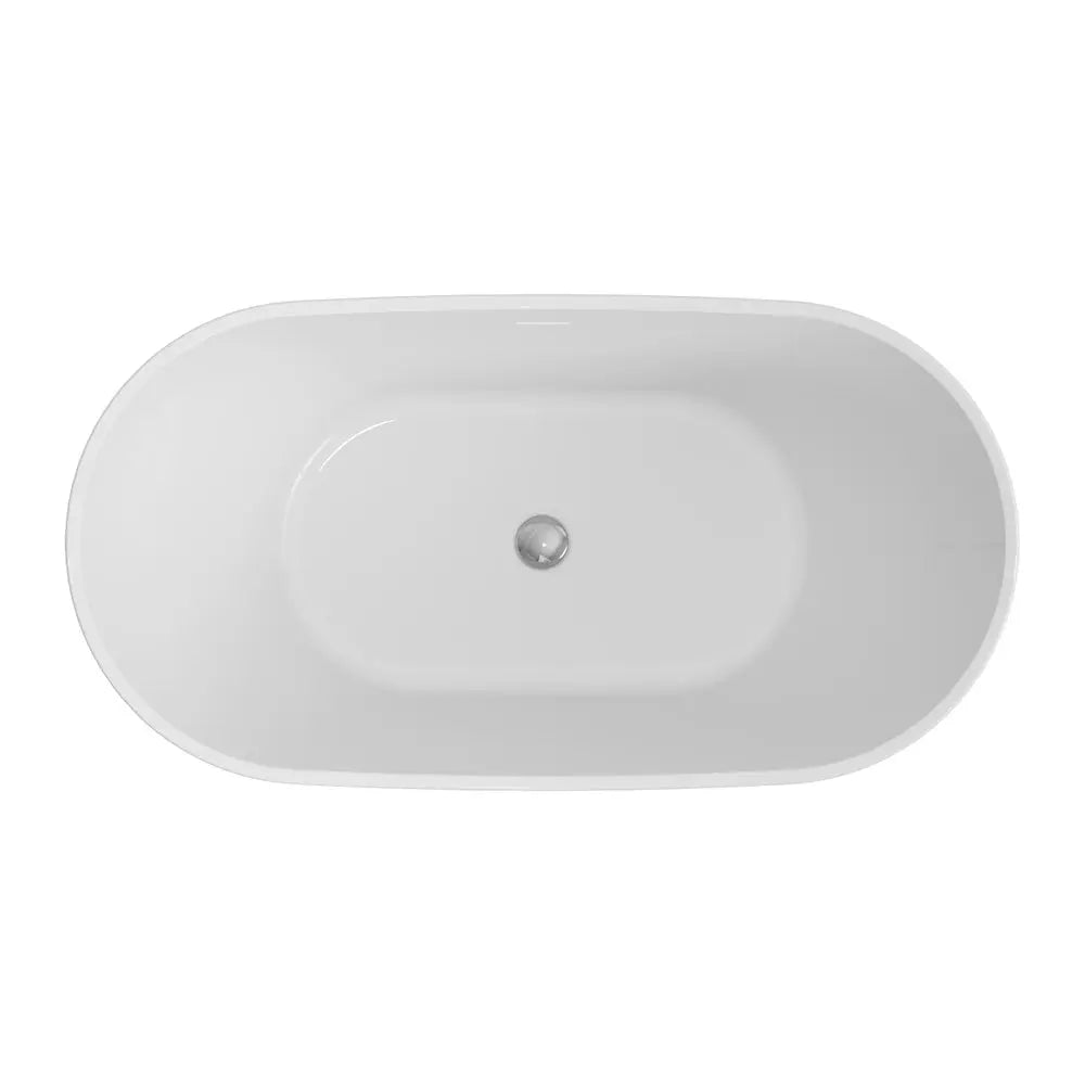 Paola Freestanding Acrylic Bath with Overflow, 1500mm Fienza