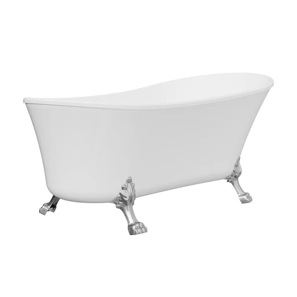 Clawfoot Freestanding Bath with overflow - 1500 &amp; 1700mm - Various finishes Fienza