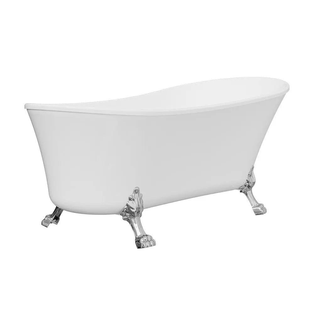Clawfoot Freestanding Bath with overflow - 1500 &amp; 1700mm - Various finishes Fienza