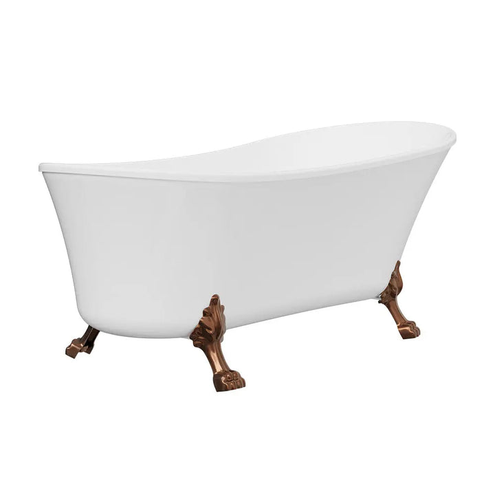 Clawfoot Freestanding Bath with overflow - 1500 &amp; 1700mm - Various finishes Fienza