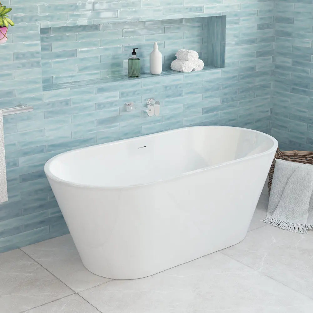 Austin FREESTANDING BATH with overflow - 1200/1300/1400/1500/1700mm Fienza