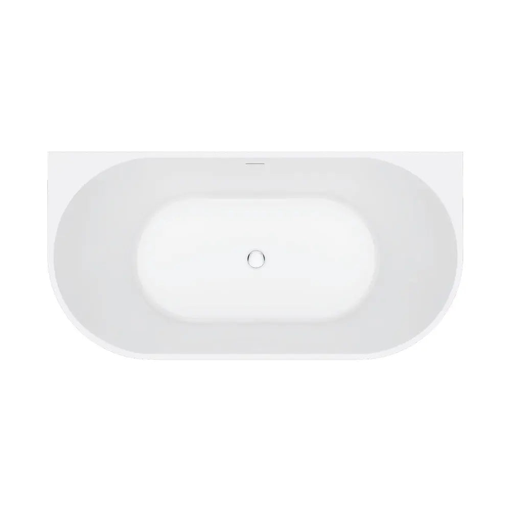 Eleanor Fluted Acrylic Back to wall Bath 1500/1700mm Fienza