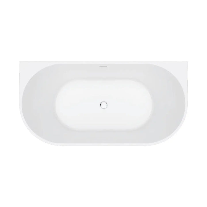 Eleanor Fluted Acrylic Back to wall Bath 1500/1700mm Fienza