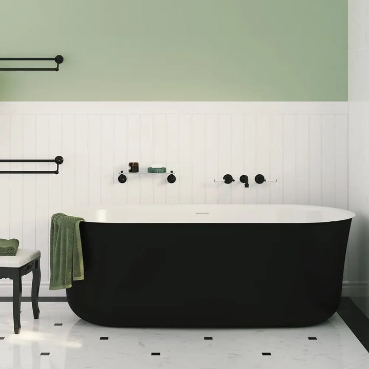 Windsor Freestanding Acrylic Bath - 1500 or 1700mm - with overflow Fienza