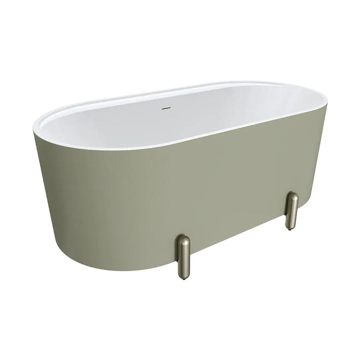 Aluca Freestanding with Legs, 1500mm &amp; 1700mm Olive Fienza