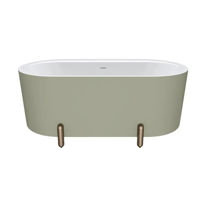 Aluca Freestanding with Legs, 1500mm &amp; 1700mm Olive Fienza