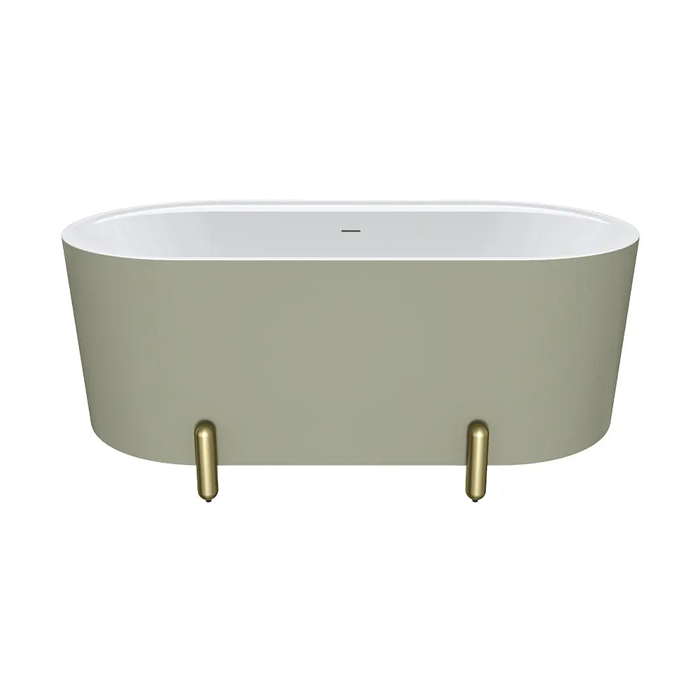 Aluca Freestanding with Legs, 1500mm &amp; 1700mm Olive Fienza