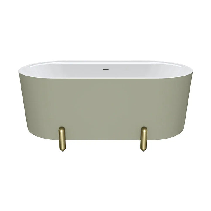 Aluca Freestanding with Legs, 1500mm &amp; 1700mm Olive Fienza