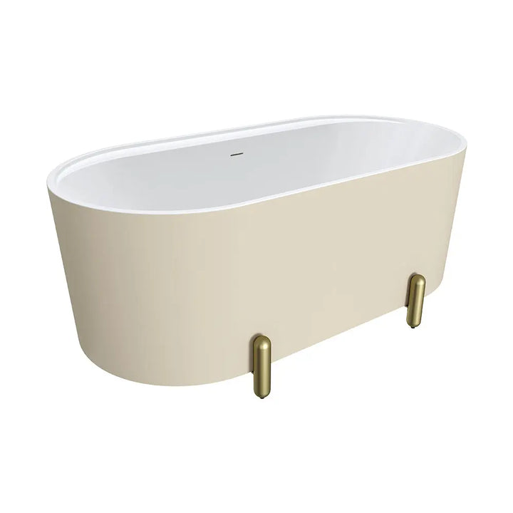 Aluca Freestanding with Legs, 1500mm &amp; 1700mm Matte Khaki Fienza