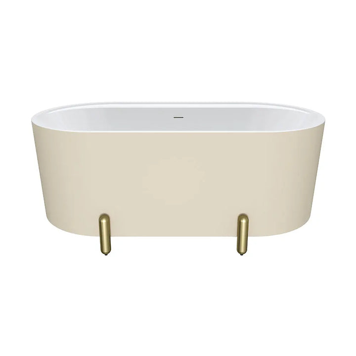 Aluca Freestanding with Legs, 1500mm &amp; 1700mm Matte Khaki Fienza