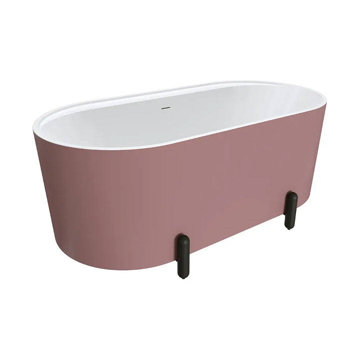 Aluca Freestanding with Legs, 1500mm &amp; 1700mm Matte Rouge Fienza