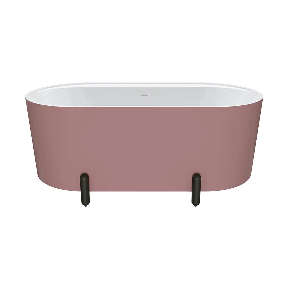 Aluca Freestanding with Legs, 1500mm &amp; 1700mm Matte Rouge Fienza