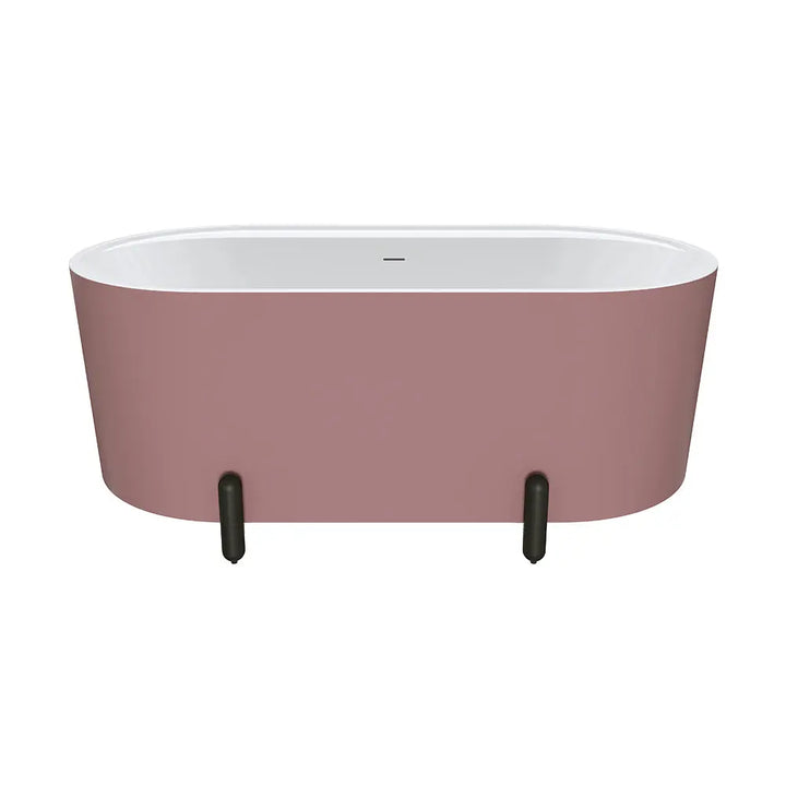 Aluca Freestanding with Legs, 1500mm &amp; 1700mm Matte Rouge Fienza
