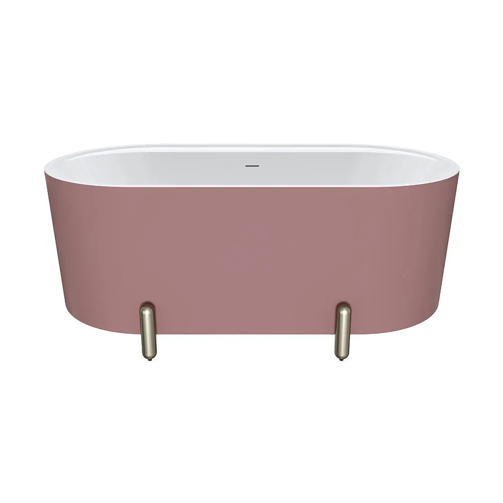 Aluca Freestanding with Legs, 1500mm &amp; 1700mm Matte Rouge Fienza
